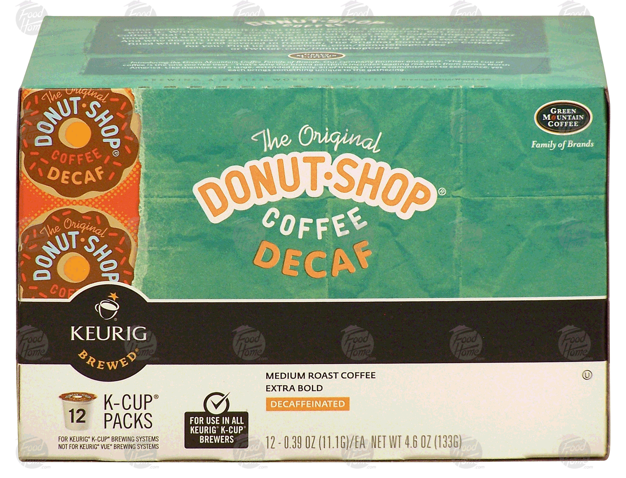 Keurig Donut-Shop medium roast coffee, extra bold, decaffeinated, 12 K-cups Full-Size Picture